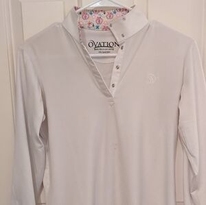 Girls equestrian riding shirt for shows.